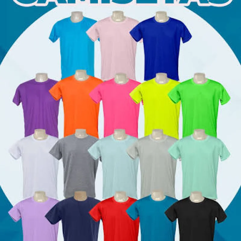 Camisa colorida personalizada