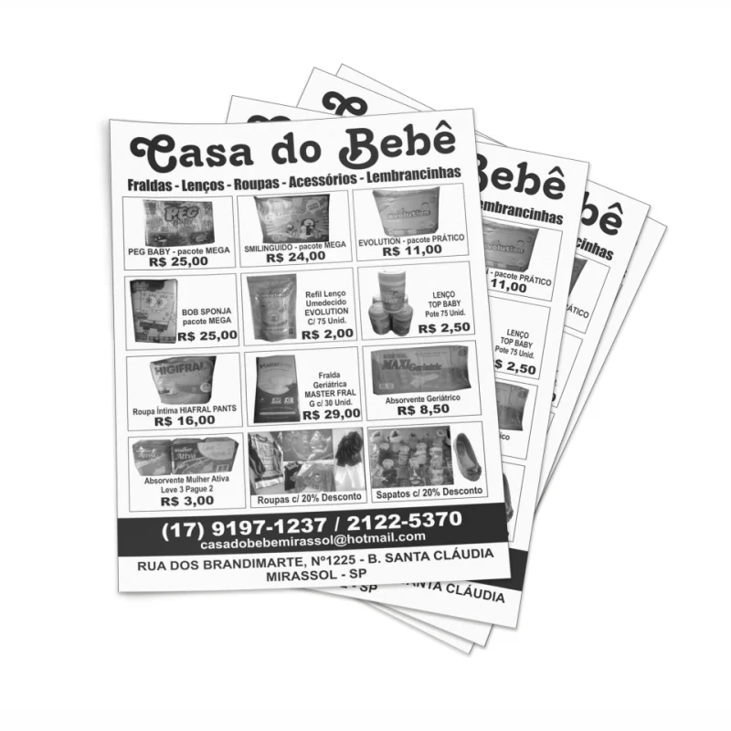 Xerox preto e branco