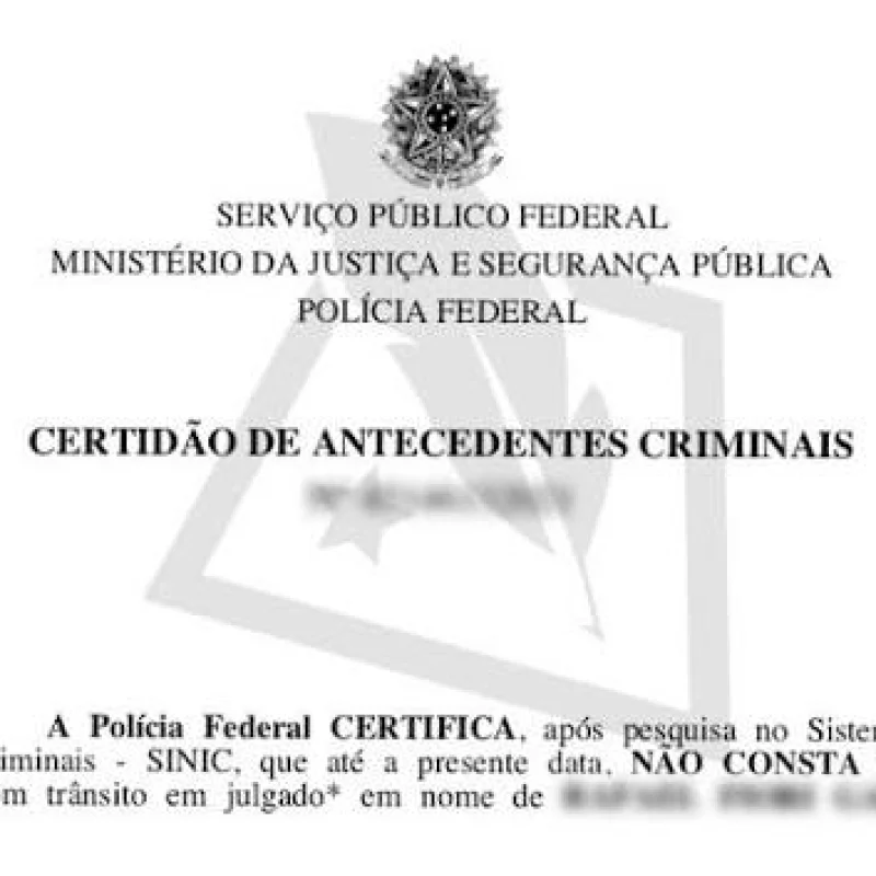 Atestado de antecedentes criminais